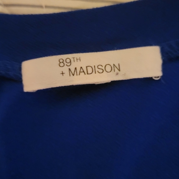 89th + Madison 3X Blue Blouse - Picture 2 of 5